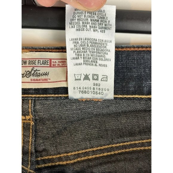 LEVI'S SIGNATURE LOW RISE FLARE JEANS GIRLS YOUTH sz16.5 (29x28.5) NWT - Picture 8 of 11